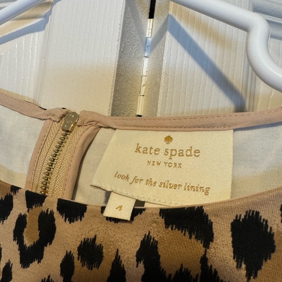 Kate Spade Cream A-Line Dress with 3/4 Sleeves - Picture 4 of 6